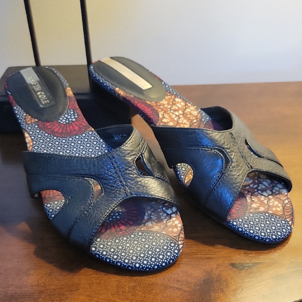 Black Leather Women's Sandals